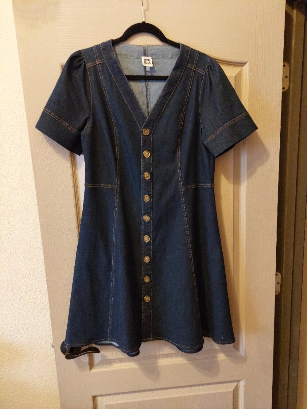 Anne Klein denim mini dress